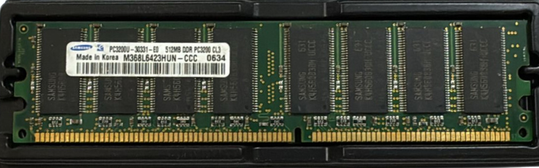 Samsung PC3200OU-30331-Z DDR1-RAM 512 MB P/N M368L6423FTN-CCC