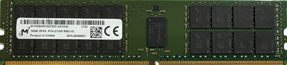 Micron PC4-2199P-RB0-10 DDR4-RAM 16 GB P/N MTA36ASF2G72PZ-2G1A2II